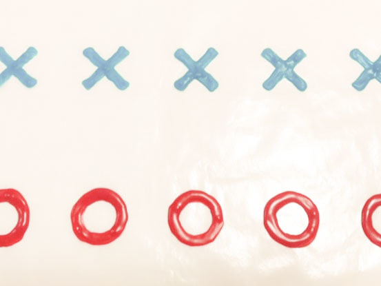 マルバツチョコのレシピ