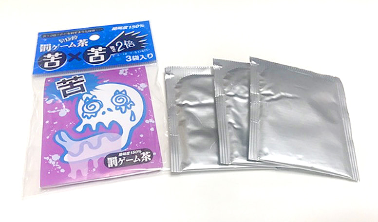 罰ゲーム茶の苦丁茶のパッケージ